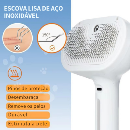 Escova a Vapor para Pets